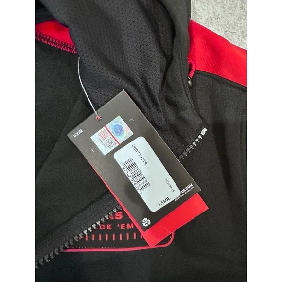 Under Armour Texas Tech Red Raiders Hoodie 1/4 Zip Pullover Mens LG NWT - Picture 5 of 6